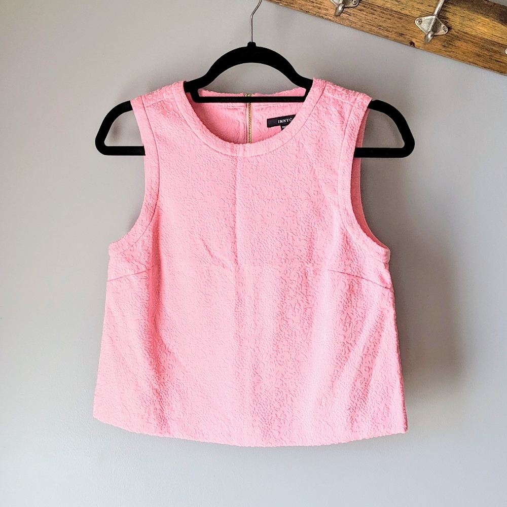 IMNYC pink sleeveless blouse
